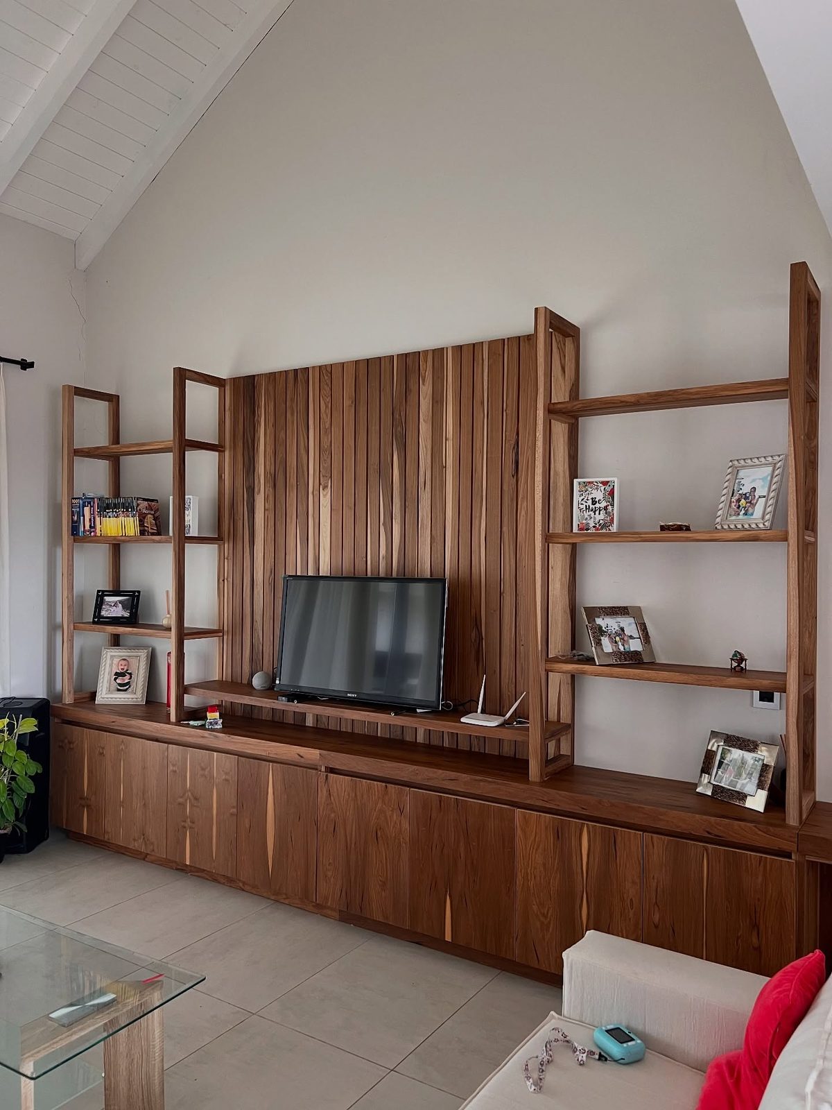Mueble TV, recepción y revestimiento con puerta filomuro 💣